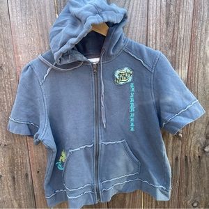 Walt Disney World Hoodie Women Sweater Zipper Front TINK Tinker Bell Disneyland